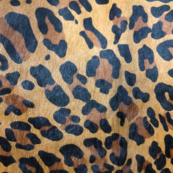 JUICY COUTURE Leopard Print Leather Jacket Coat - Picture 7 of 8